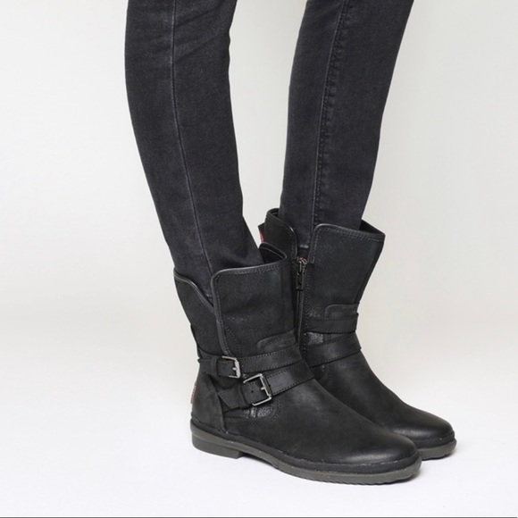 UGG Shoes - UGG | Simmens Waterproof Leather Moto Boots 7.5